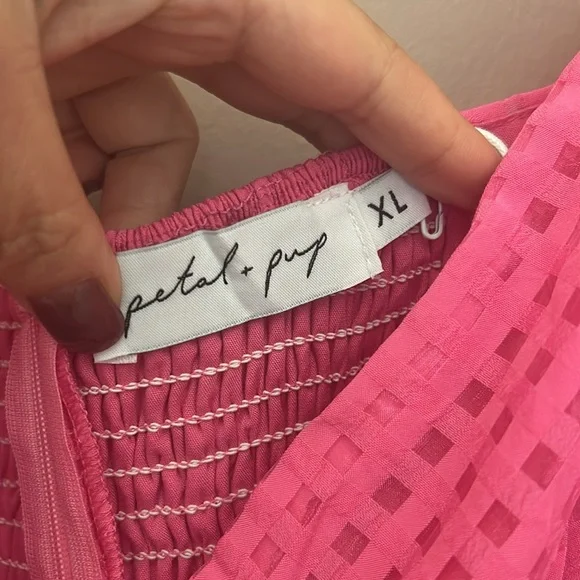 NWT Petal & Pup AUGUSTA LONG SLEEVE MINI DRESS - MAGENTA Size XL - Picture 10 of 16